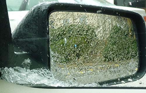 Temps right around freezing left a bit less than a quarter-inch of ice on cars Tuesday morning in Auburn. Come afternoon, the snow started to fall, hiding the danger from drivers. 